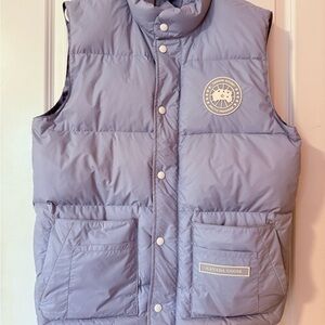 Canada Goose down vest, Medium baby blue